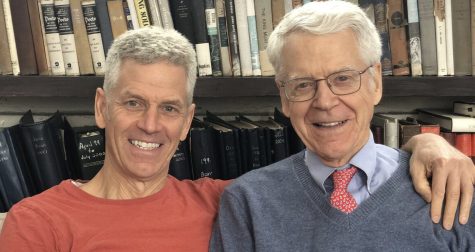 (Above) The work of Dr. Colin Campbell (right) parallels
the studies of Dr. Caldwell Esselstyn (left). Esselstyn
focused on the effects of meat consumption on heart
disease and diabetes. His clinical trials at the Cleveland
Clinic, where he prescribed a whole-foods plant-based

diet to patients diagnosed as seriously ill with car-
diovascular disease, had a success rate of 99.4% for

those patients not having a major cardiac event. The
two doctors collaborated on a 2011 documentary, Forks
Over Knives, which was endorsed by Oprah Winfrey
and former U.S. President Bill Clinton. Photo courtesy
of Plant Strong Podcast.