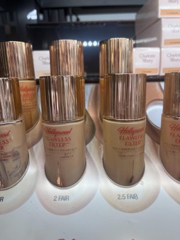 (Above) This is the viral Charlotte Tilbury’s Hollywood Flaw-
less Filter, which has taken TikTok and the makeup indus-
try by storm. An alternative to this $46.00 product with

the same glow, would be the E.L.F Halo Glow Liquid Filter,
which is $14.00 dollars. “This works like an IRL beauty filter

to blur fine lines and pores, brighten, and moisturize, leav-
ing a radiant finish,” according to Kiana Murden.