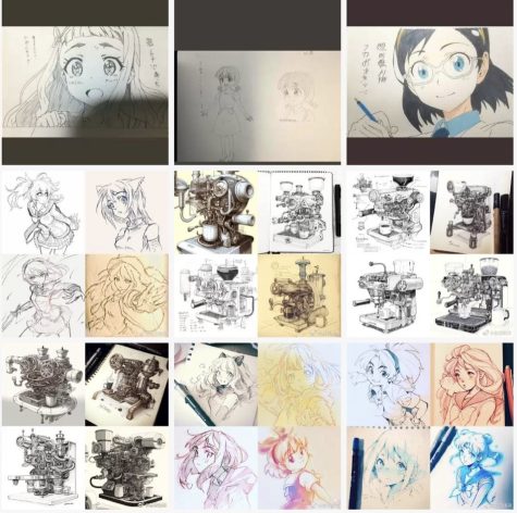 (Above) Arts generated by Niji·Journey, an AI an-
ime art generator designed by Mid Journey and

Spellbrush, can simulate hand-drawn works with-
in realistic backgrounds. Compared with artwork

hand-drawn by a human artist, it’s almost impossi-
ble for one’s naked eyes to distinguish the differ-
ence between such realistic brush strokes, paper

textures, and shadows cast by lighting. It raises
the question: what’s the point of spending hours
drawing, if AI could do it better within just seconds?