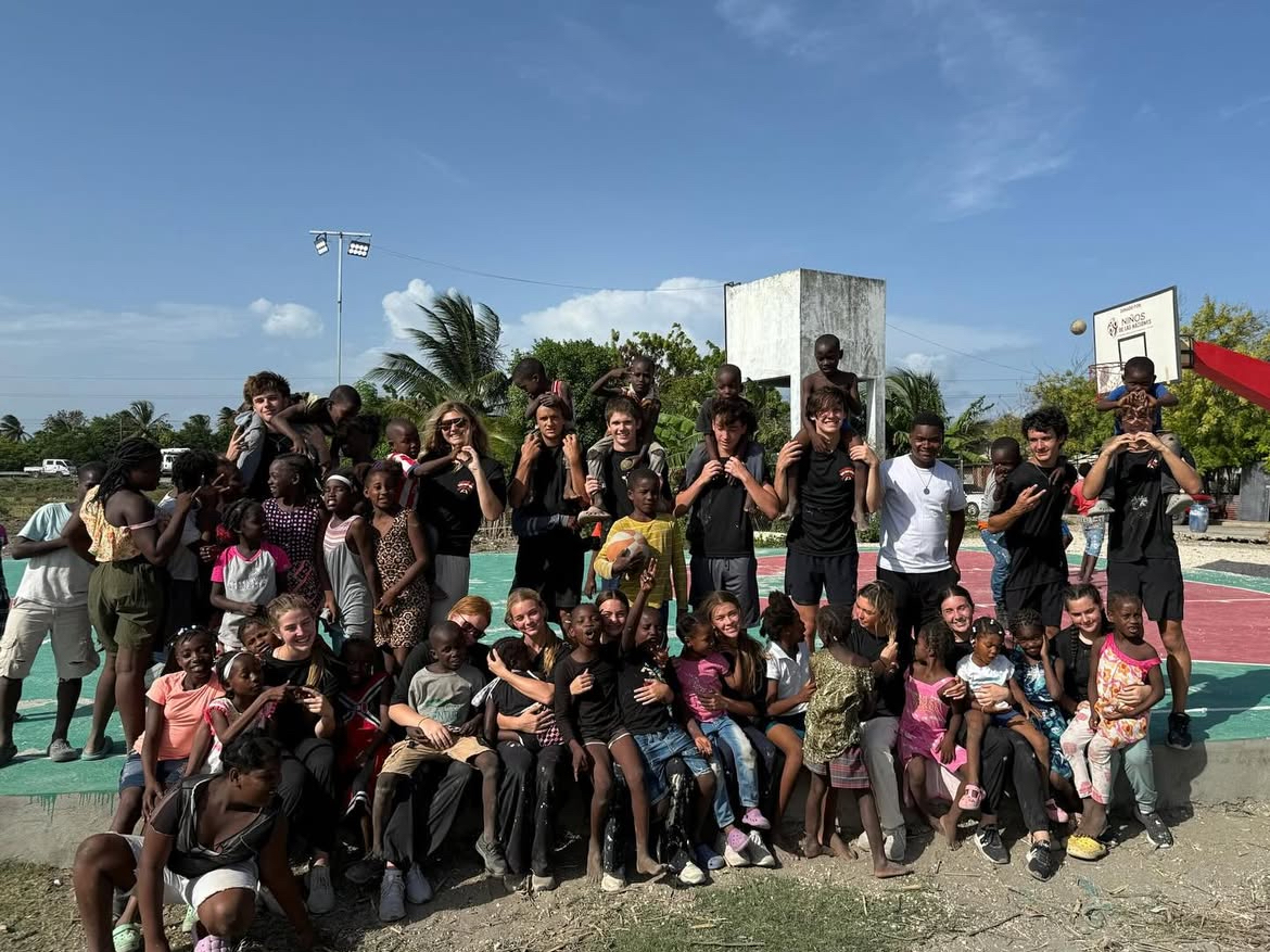 (Above) According to Ms. Katie Gallagher, playing with the children was the, "Most inspirational” moment of the trip. These moments of interaction created a close proximity with the community and fostered relationships. Bonds were built, and students learned consideration of others and an awareness of the tragedies of the world. The mission trip did not only serve as an opportunity to get more service hours for recognition or graduation, but served as a lifelong memory to recall forever.