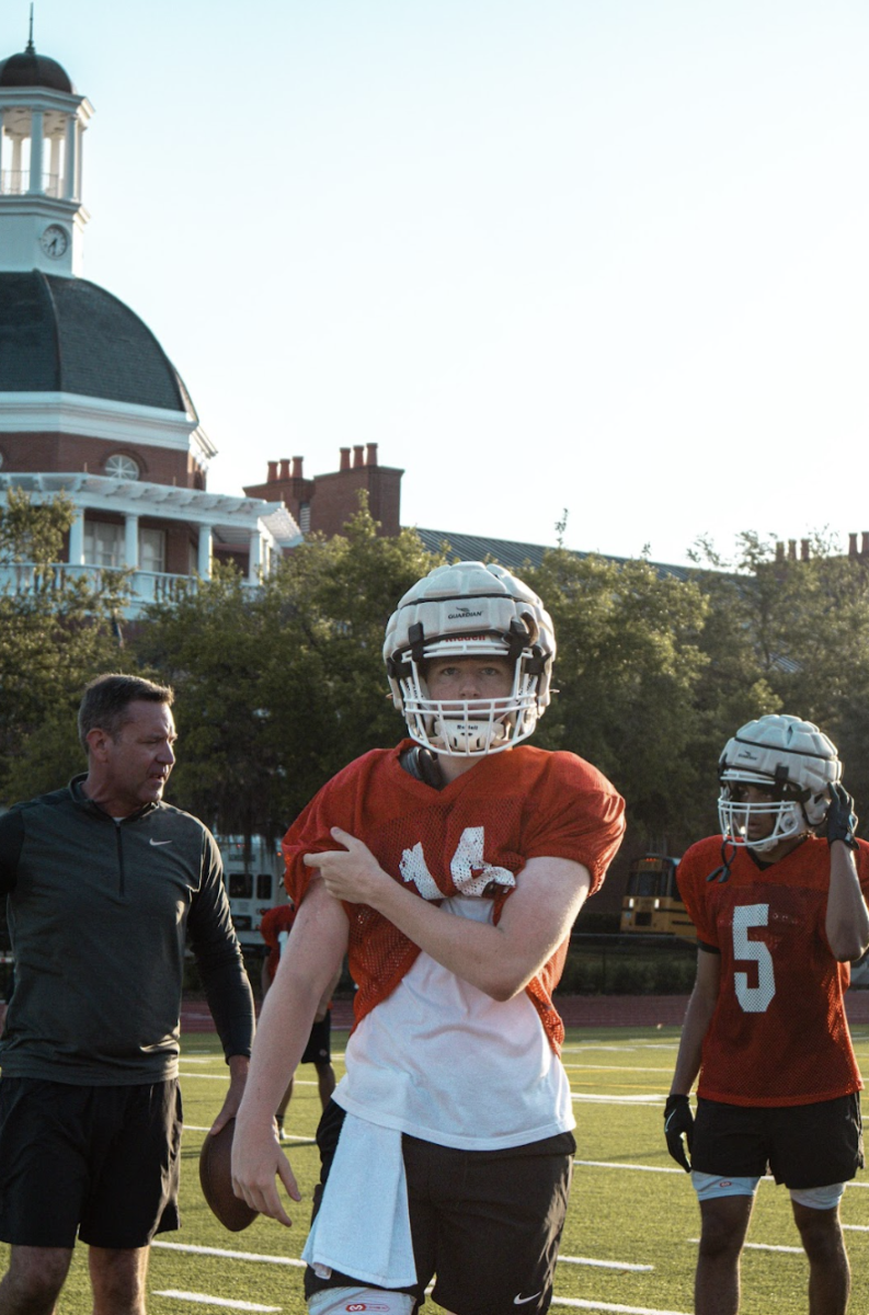 (Above) The dangers of playing football with a pacemaker are high-risk especially with a contact sport like football. Specifically for Reily, he explained that, “There aren’t many precautions around my heart, to be honest; it’s more about keeping my shoulder healthy. All QBs have no contact in practice.” This protects him from his coaches’ and doctors’ main fear: getting tackled.