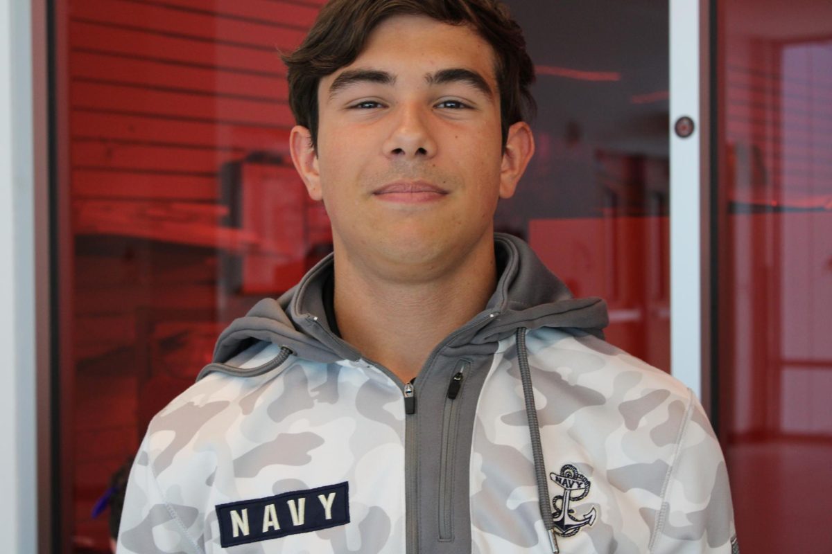 (Above) Tyler Bloom, grade 12, is currently pursuing a career in the Navy. His commitment to serving his country reflects a strong sense of duty and responsibility. As he navigates through this crucial stage of his education, Tyler prepares himself for the challenges that lie ahead. His determination and focus serve as an inspiration to his peers.