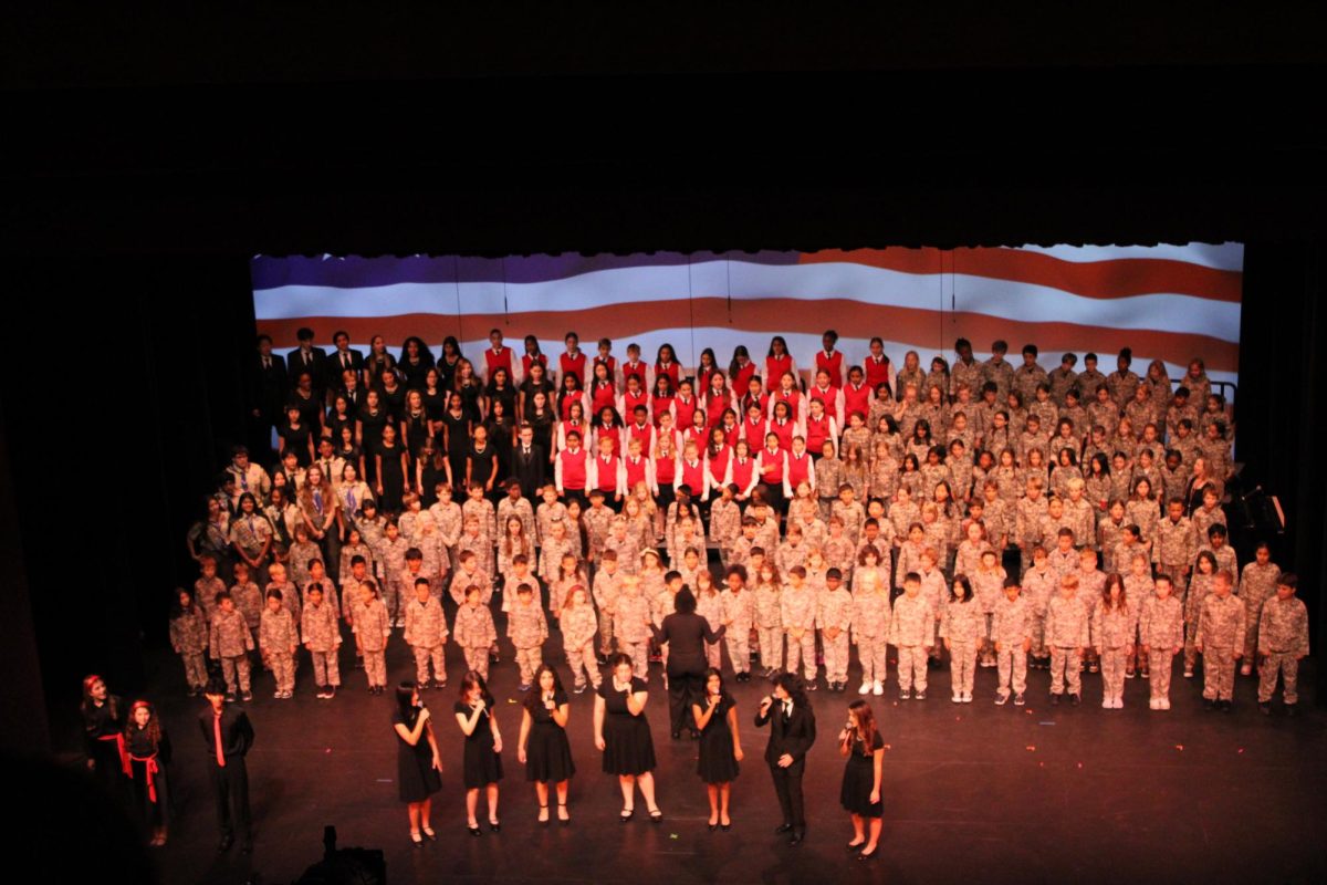 (Above) Our elementary school students came together to honor the brave men and women who have served our country for Veterans Day. This event not only showcased their talent but also fostered a deeper understanding of the importance of service and sacrifice.