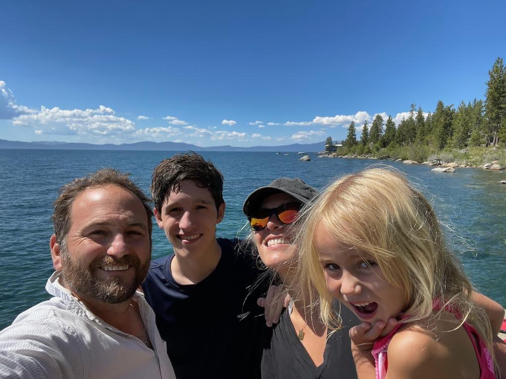(Above) Edison Learning Specialist, Clara Velasquez-Levin, enjoys vacation with her family during a trip by the water. Pictured with her husband, Mike Levin, their son Emanuel Levin, a ninth grader, and their daughter, who is in Pre-K. Outside of her work supporting students in the Edison Program at Lake Highland Preparatory School, Velasquez-Levin enjoys traveling and spending time with her family.